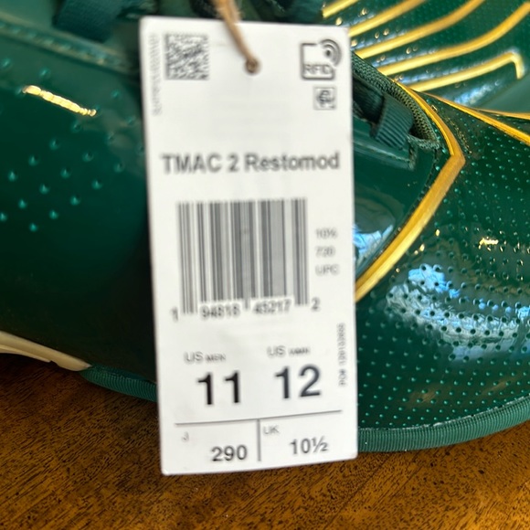 ADIDAS men’s TMAC 2 Restomod Dark Green- Gold (FY9931) Lebron James SVSM - Picture 16 of 16